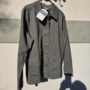 Womens Duluth Reserve Unlined Jacket Shacket Size XL. Olive Color New With Tags